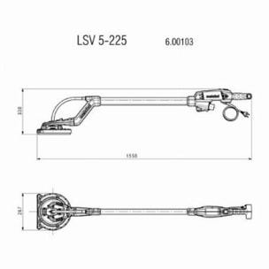 Ponceuse à bras LSV 5-225 METABO - 600103000