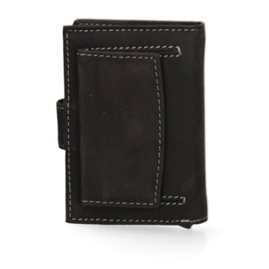 Portafoglio  da uomo In Vera pelle Made in Italy 7x10x2,5 cm