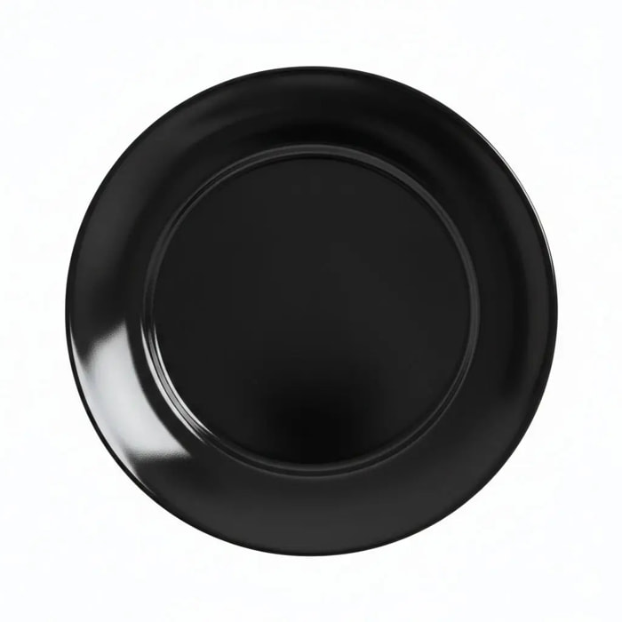 6 platos de postre negros de vidrio 18 cm Apy - Luminarc