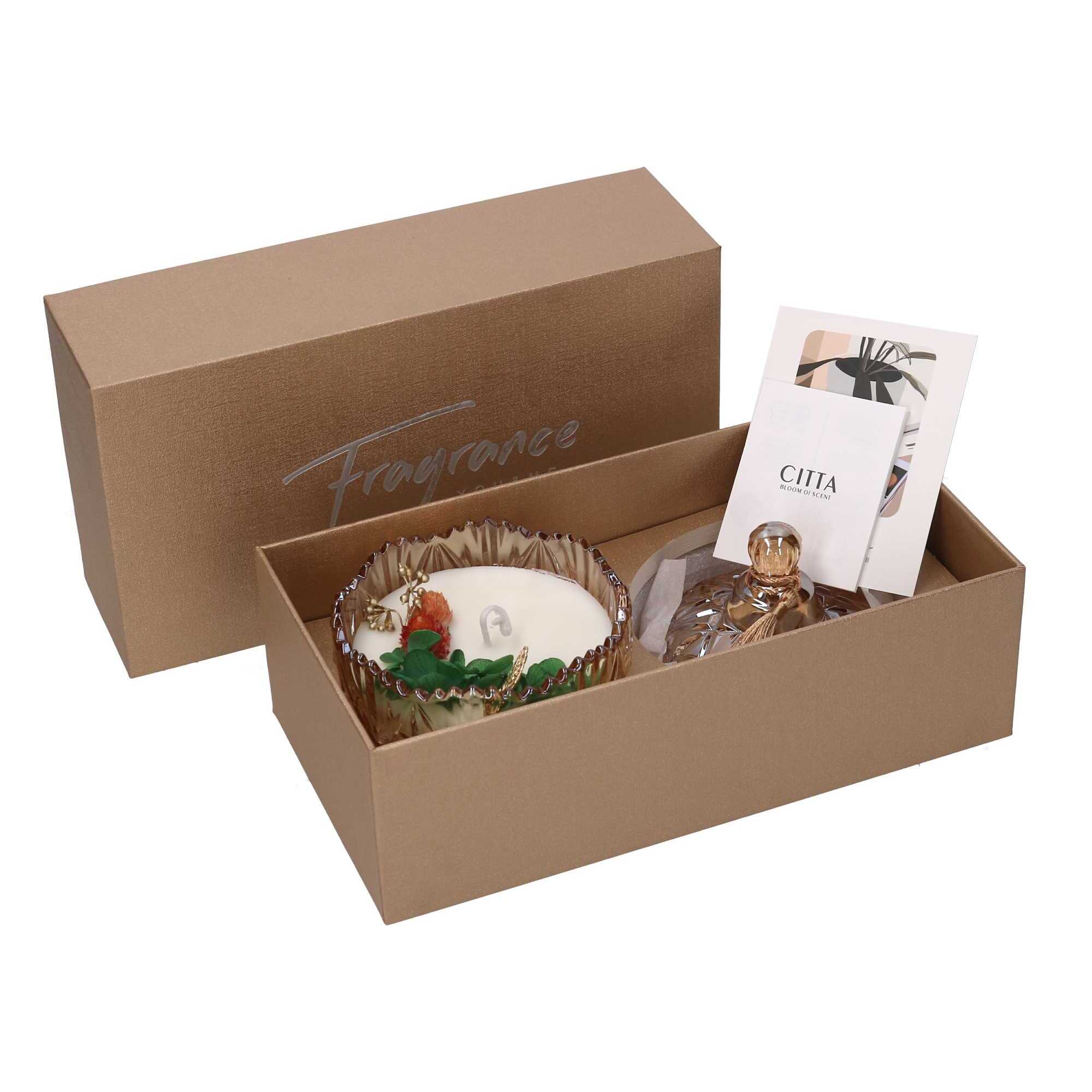 Candela profumata Risveglio di Primavera in vetro cm 24x13h8