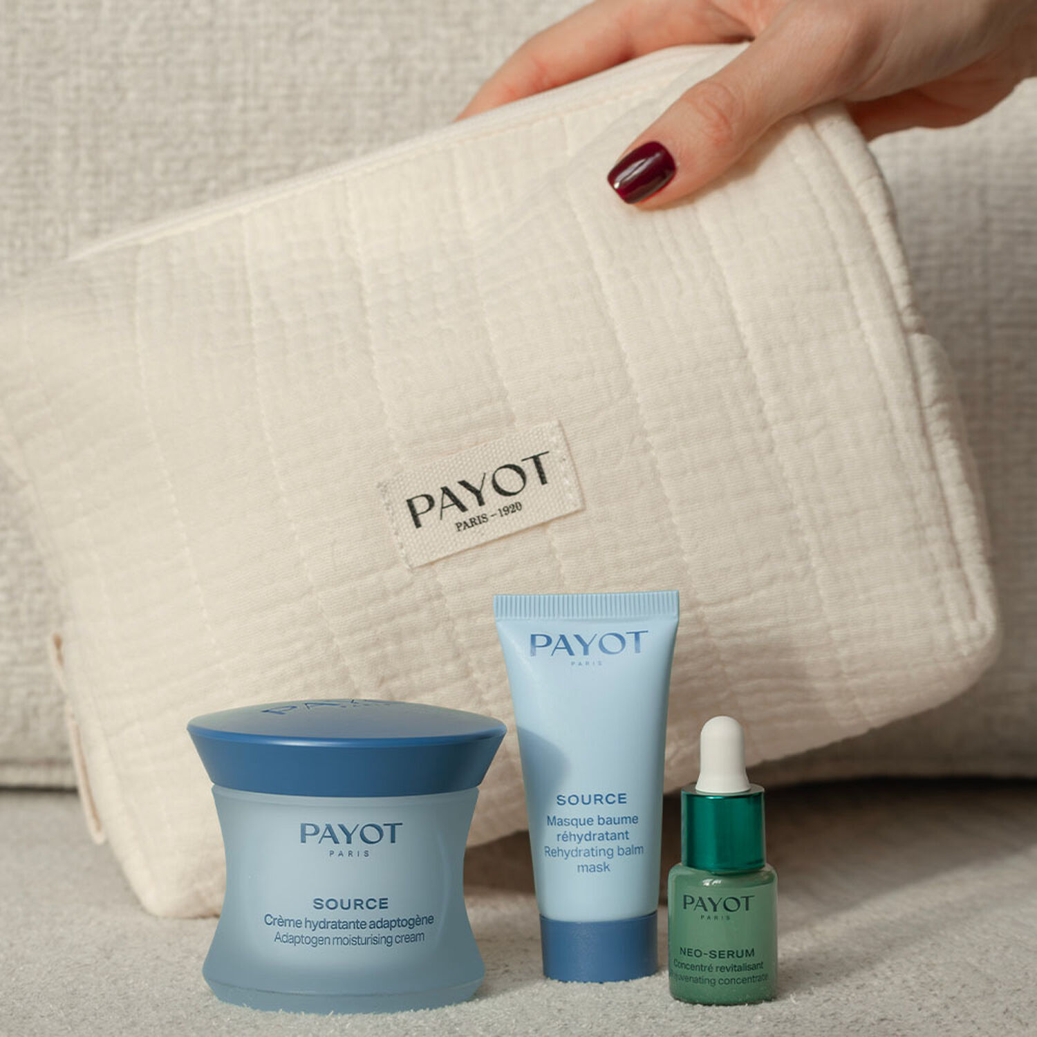 Source - Coffret Crème Hydratante Adaptogène 50ml + 2 Produits