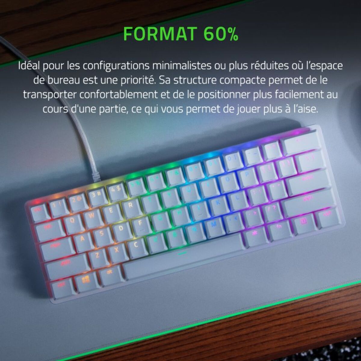 Clavier gamer RAZER Huntsman Mini Edition Mercury