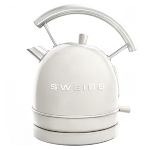 Grille-pain SWEISS + bouilloire vintage crème pack GRVKTL8