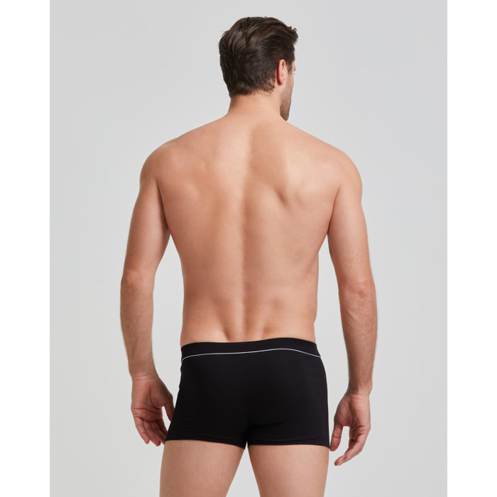 Boxer cotone con dettagli a contrasto