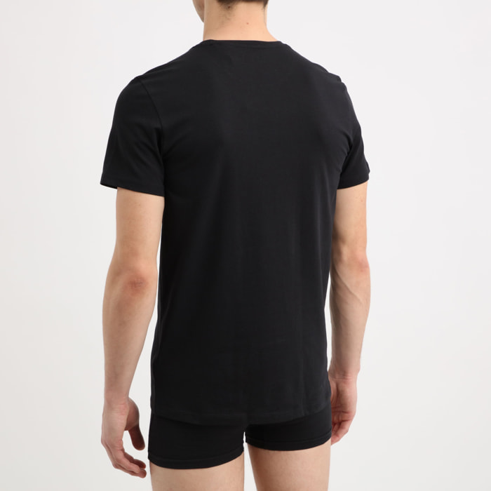 T-shirt Caleb - logo - coton biologique - noir