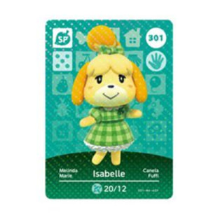 Pack cartes Amiibo NINTENDO 3 cartes Animal Crossing Série 4