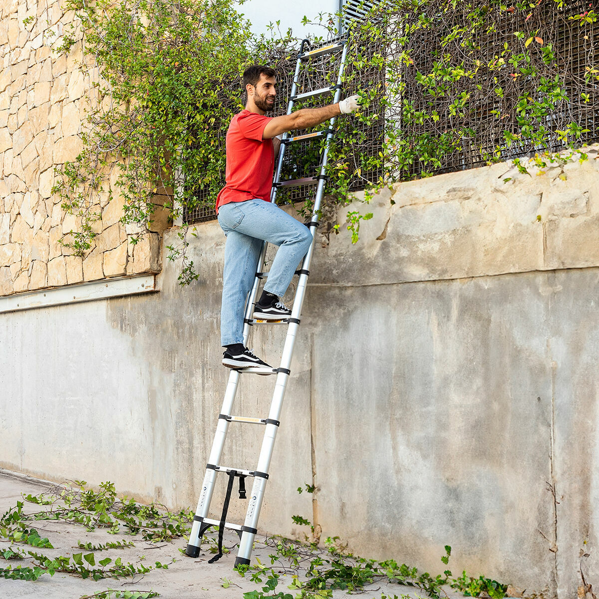 Escalera telescópica Ladescop32 InnovaGoods 3,2 m