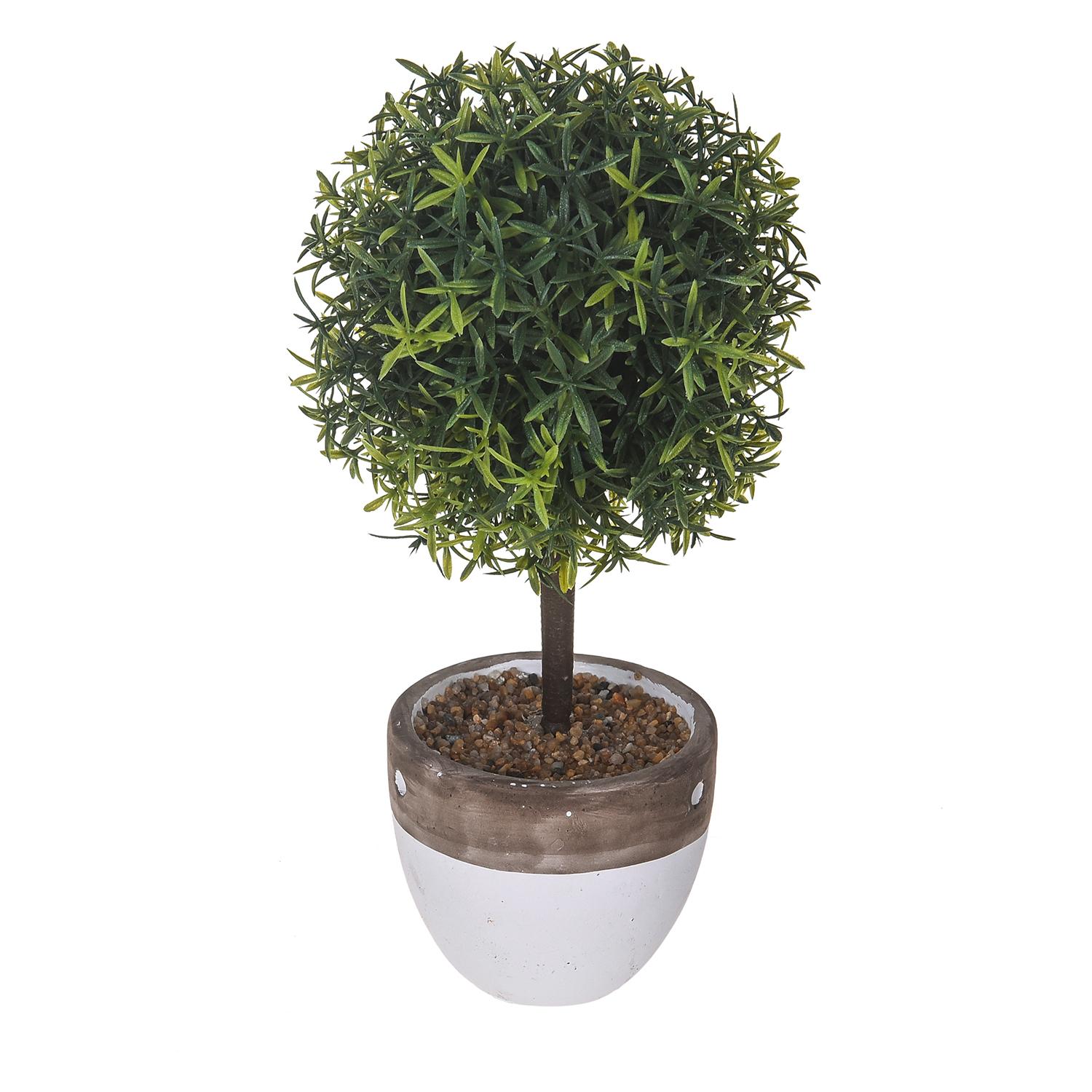 Topiary Springeri. Altezza 26 Cm - Pezzi 3 - 13X26X13cm - Colore: Verde - Bianchi Dino - Piante Artificiali