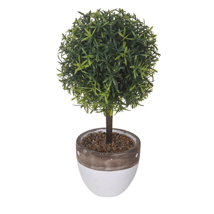 Topiary Springeri. Altezza 26 Cm - Pezzi 2 - 13X26X13cm - Colore: Verde - Bianchi Dino - Piante Artificiali
