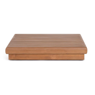 Tavolino basso BILBAO in legno teak, 94×94×17 cm