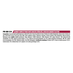 PRO PLAN Sterilised Adult SAVOURY DUO Canard et Foie 3kg