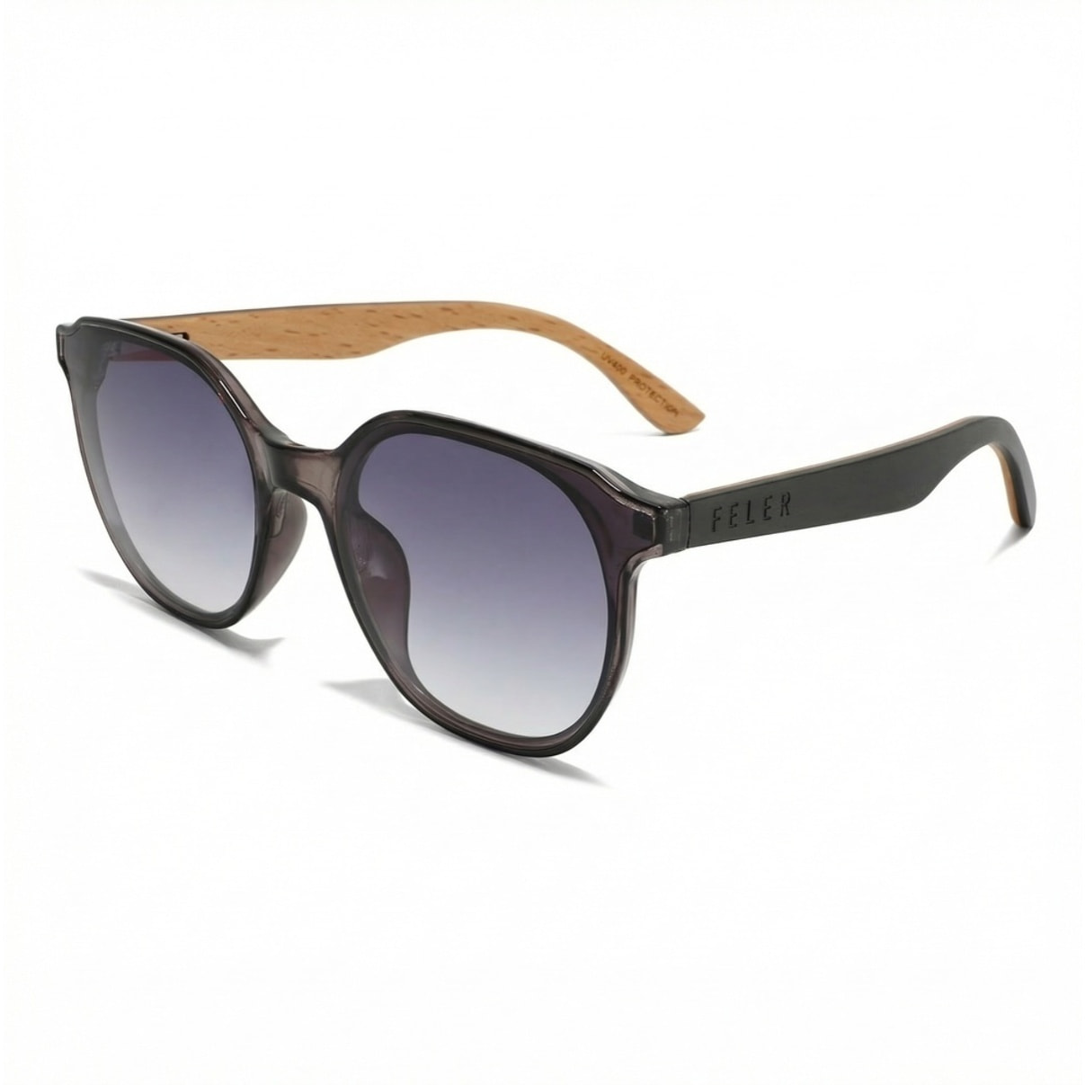 Gafas de Sol Feler 1596-19 Polarizadas de Madera Unisex 52 mm