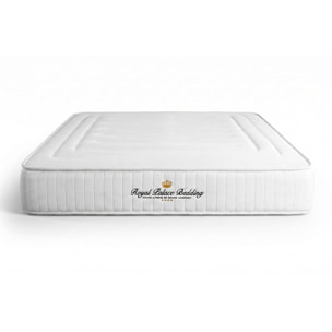 Matelas Ressorts ensachés et mémoire de forme - Confort ferme et accueil tonique - 22 d'épaisseur, 3 zones de confort - Qualité hôtellière - 2 places