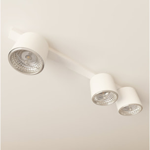 Faretto da soffitto Nano in acciaio bianco