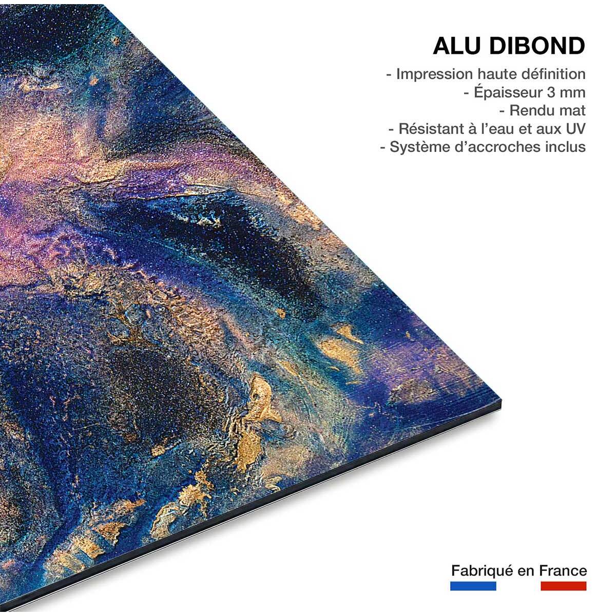 Tableau rose nebuleux Tableau alu Dibond