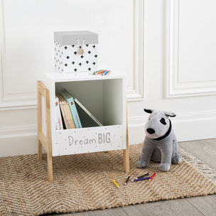 Casier de rangement enfant - blanc 33x40 cm