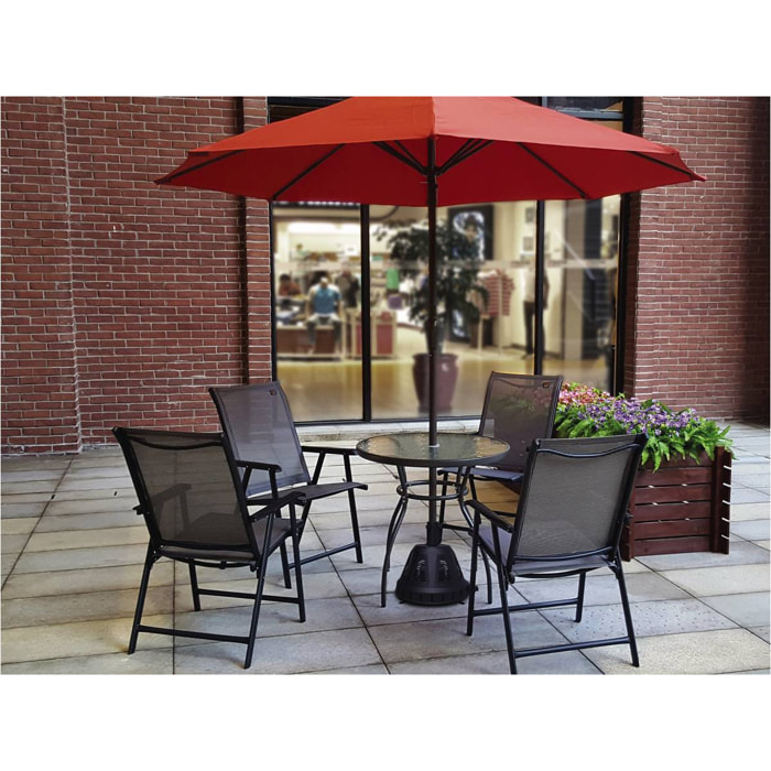 Pied chauffant de parasol "Colas" 1500W - Noir