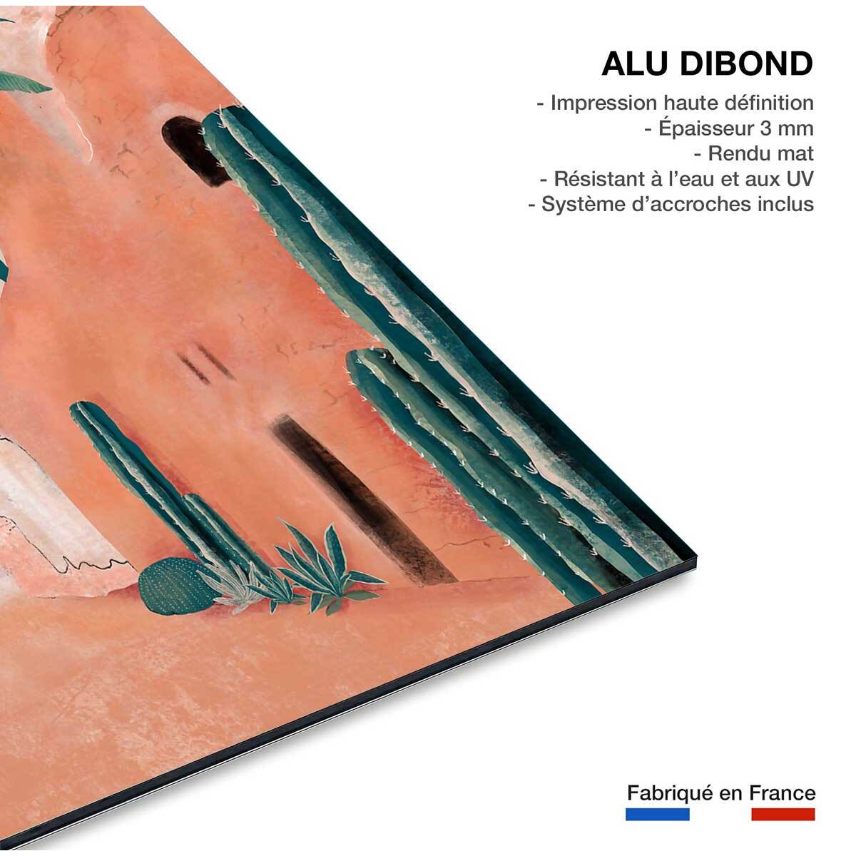 Tableau Affiche illustration ambiance la mamounia Tableau alu Dibond