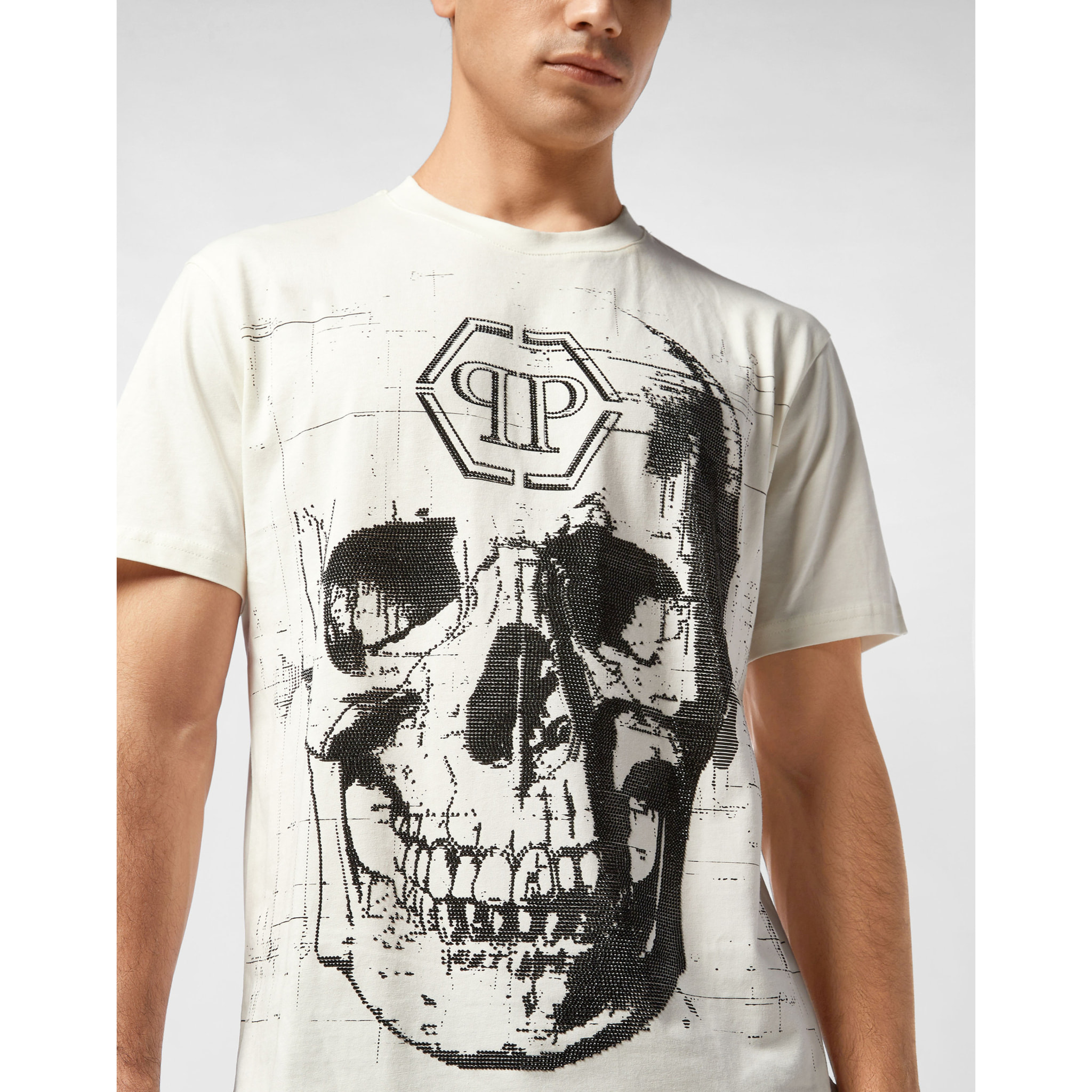 PHILIPP PLEIN T-Shirt Round Neck Ss SKULL
