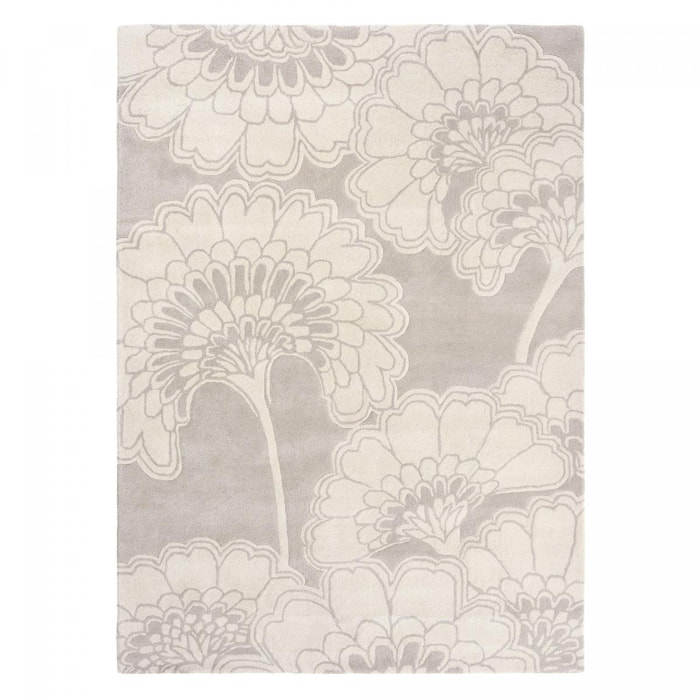 Tapis salon et chambre fait à la main en laine motif floral VAVA