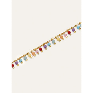 Cavigliera Shamira Stones Acciao Placcato Oro