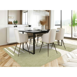 Alfombra de vinilo Groovy 100x133 cm -PVC antideslizante, vinilica para cocina o salón, lavable, estilo abstracto