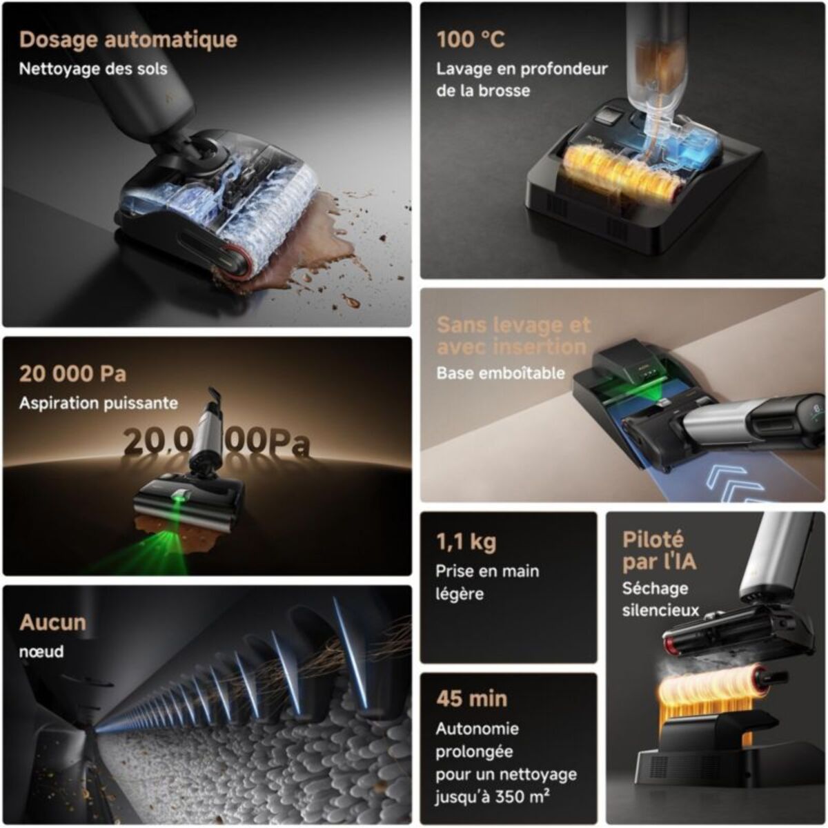 Aspirateur laveur MOVA X4 Plus