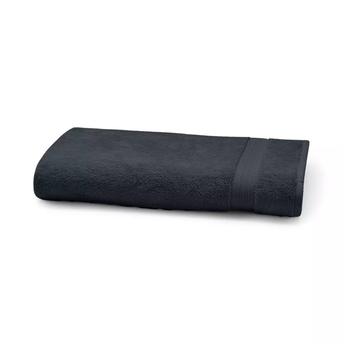 Serviette eponge pur coton 550 g/m² uni marine Elea navy