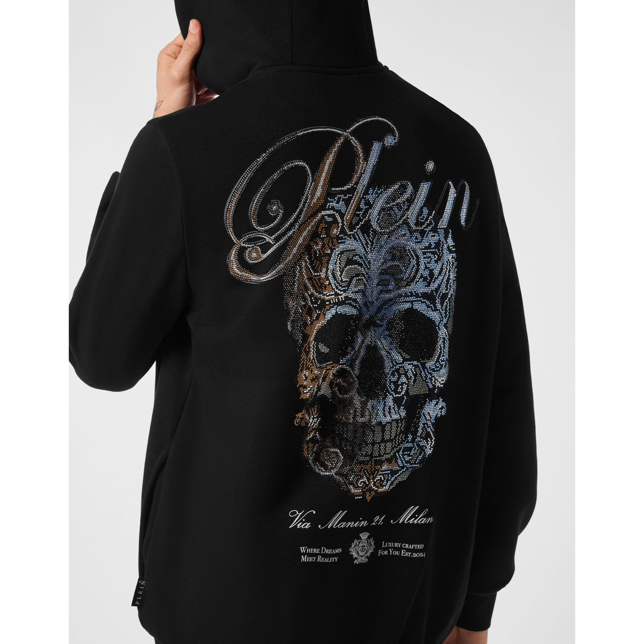 PHILIPP PLEIN Hoodie Sweatjacket SKULL