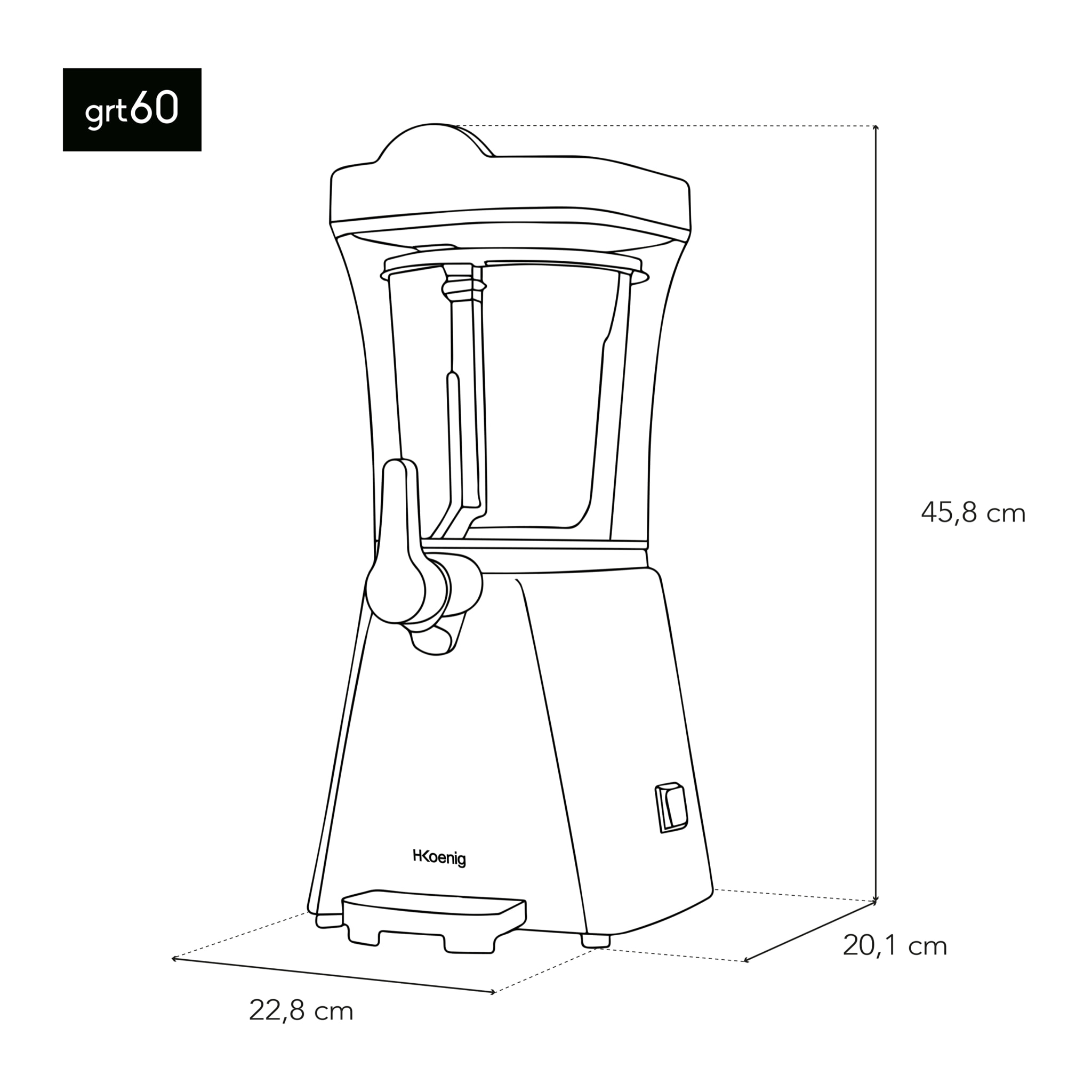 Máquina para granizados H.Koenig GRT60