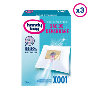 3x3 Sacs Aspirateurs - X001 - Sac De Dépannage Pour Aspirateurs Traîneaux