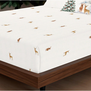 Parure de lit 100% coton Forest Cerf