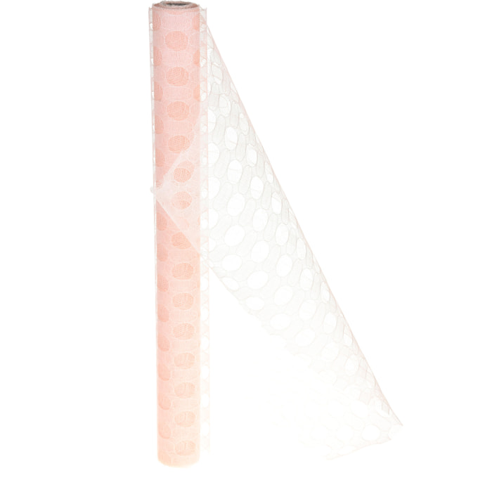 Bubble Mesh 50 X 5 Mt - Pezzi 6 - 500X50X0,1cm - Colore: Rosa - Bianchi Dino - Decorazioni Varie