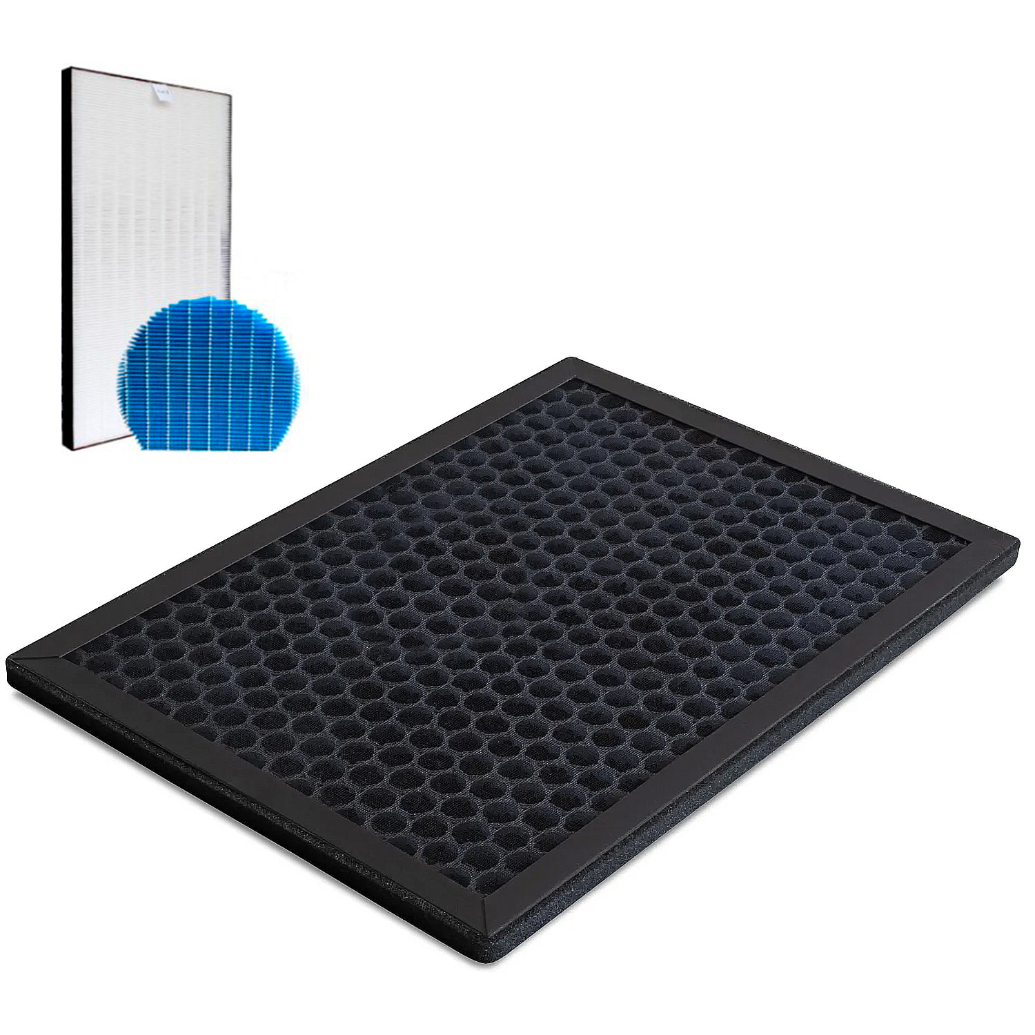 DAM Filtro a carboni attivi per purificatore d'aria DMAC0046. 27,5x2,3x35 cm. Colore nero