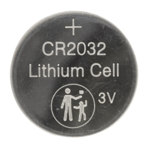 Lot de 4 piles boutons lithium CR2032 avec