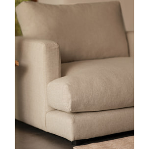 Fauteuil de teinte gris clair de 105cm Hauteur: 85 Longueur: 108 Largeur: 105