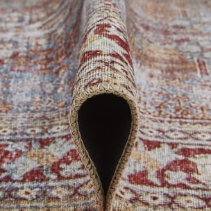 Tapis salon et chambre tissé motif faux uni KAFA