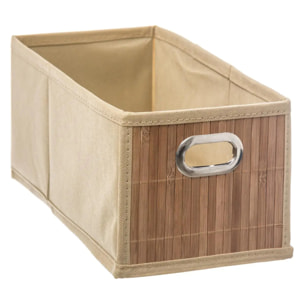 Panier 15x31cm "Mix N' Modul" latte bambou