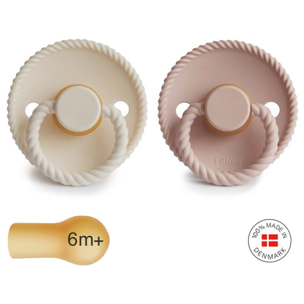 Frigg Pack 2 Chupetes Block Latex Rope