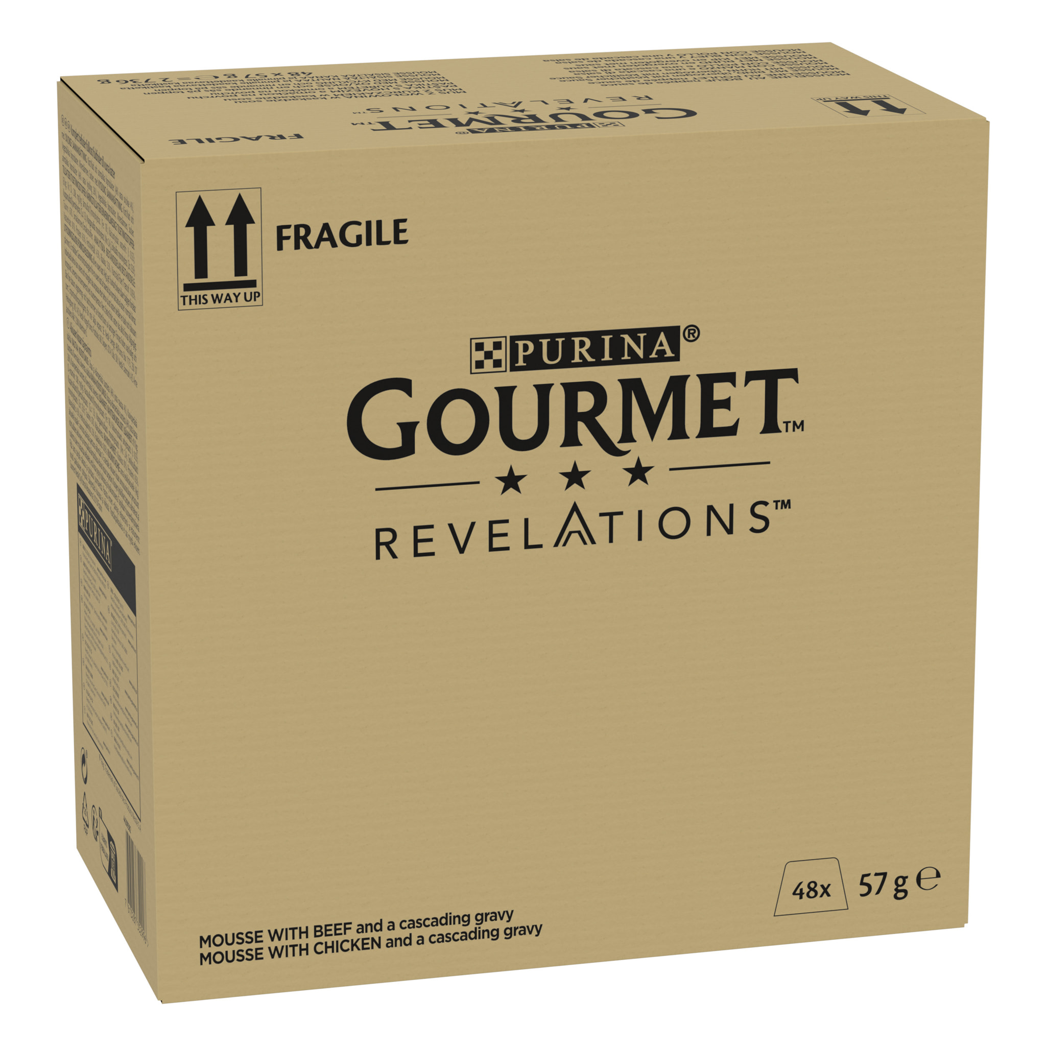 GOURMET REVELATIONS Mousseline Poulet Bœuf 48x57g