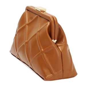 Pochette donna cognac