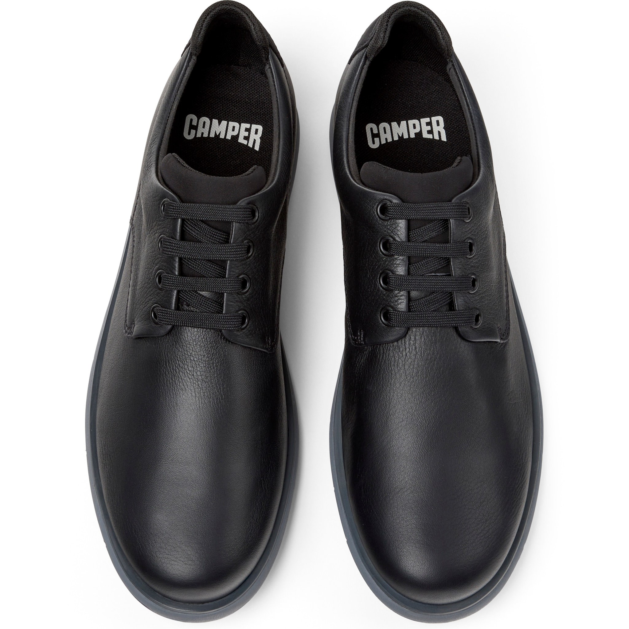 Scarpe stringate - CAMPER Smith - Nero - Pelle liscia