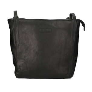Borsa a tracolla da uomo - Modello False - Vera pelle - 37.0 x 36.0 x 14.0 cm