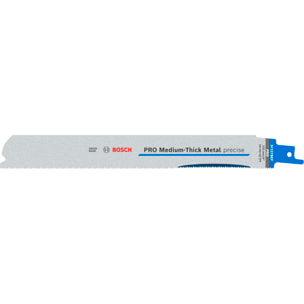Jeu de 5 lames de scie sabre PRO Medium-Thick Metal precise S1137BEF - 225 mm - BOSCH - 2608658994