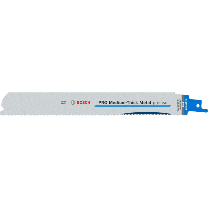 Jeu de 5 lames de scie sabre PRO Medium-Thick Metal precise S1137BEF - 225 mm - BOSCH - 2608658994