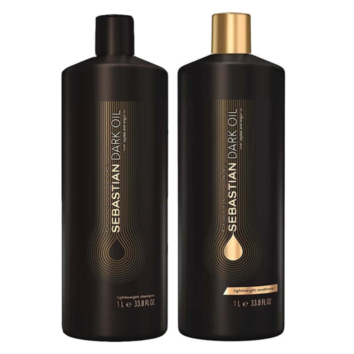 SEBASTIAN Kit Dark Oil Shampoo 1000ml + Conditioner 1000ml