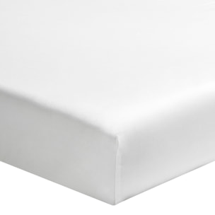 Protège-matelas molleton en coton gratté 400gr/m², REFUGE, Blanc