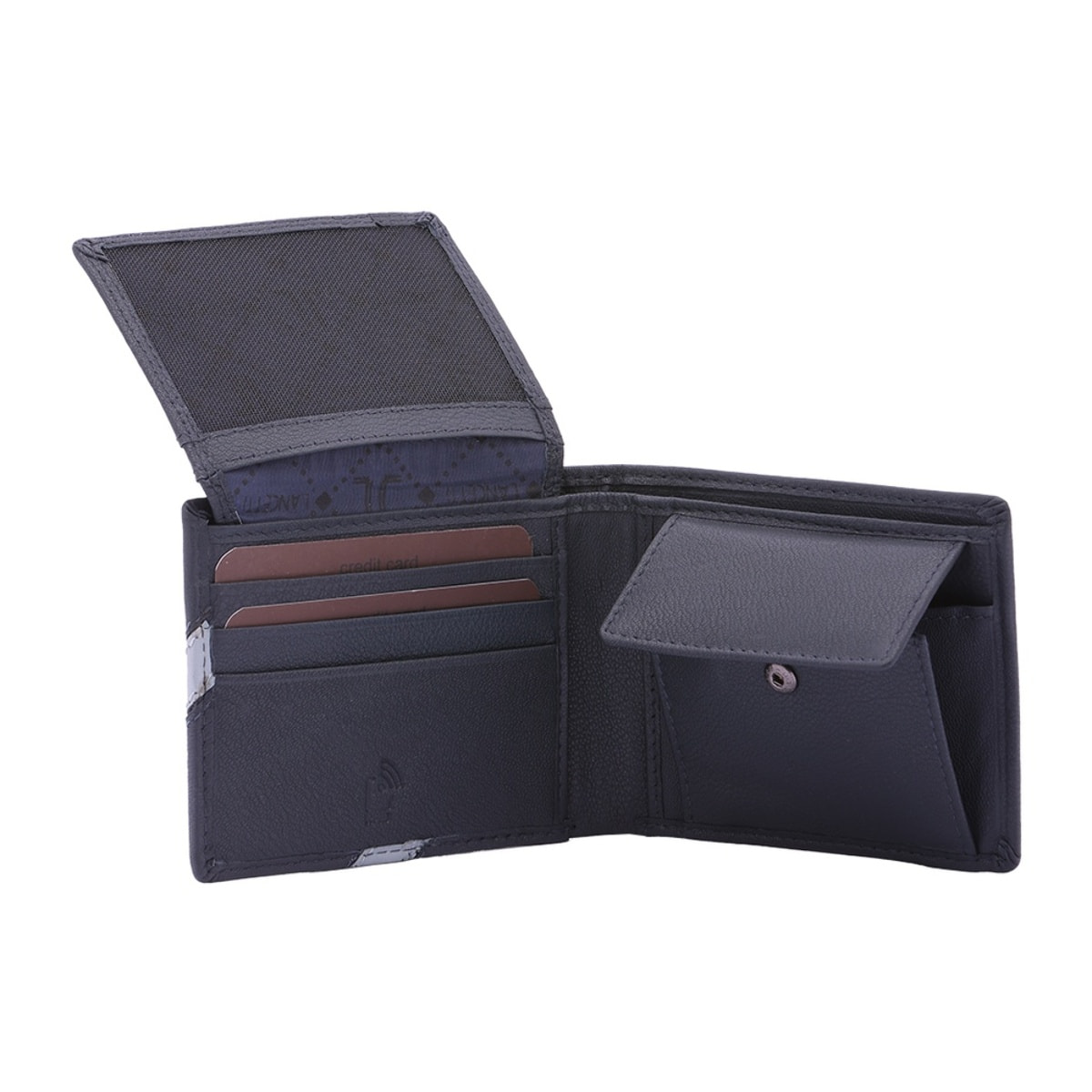 Portafoglio uomo in vera pelle - Modello False - Casual - 9.0 x 11.0 x 2.5 cm