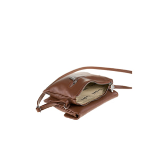 Borsa a tracolla da donna Made in Italy - Modello Seraphina Lux - 100% pelle - 26.0 x 18.0 x 4.0 cm