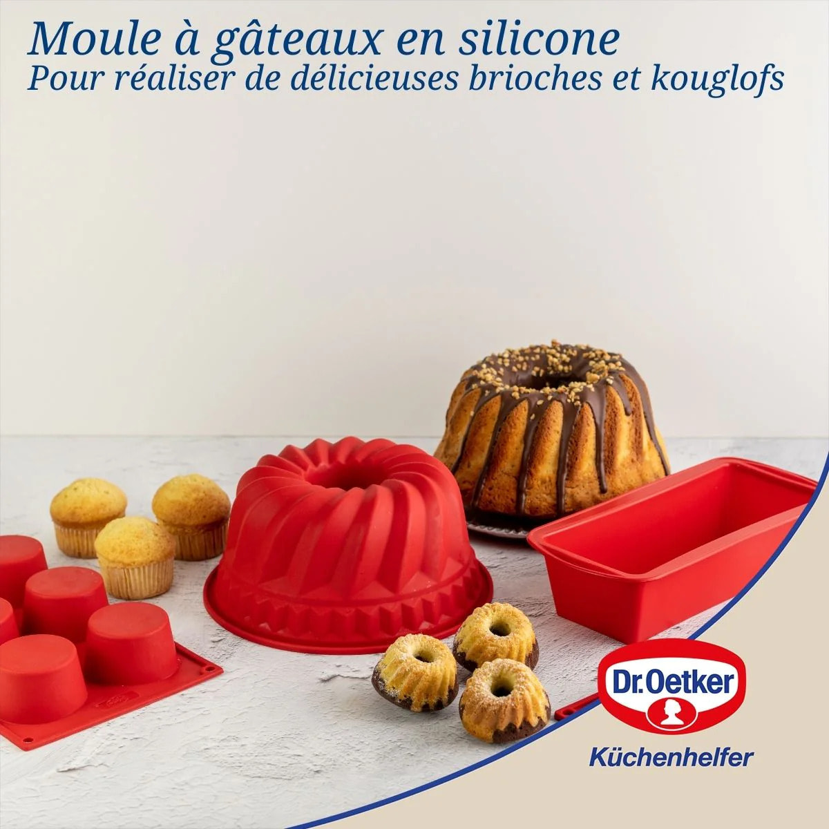 Moule à Kougelhopf 21,5 cm Dr. Oetker Flexxibel Love